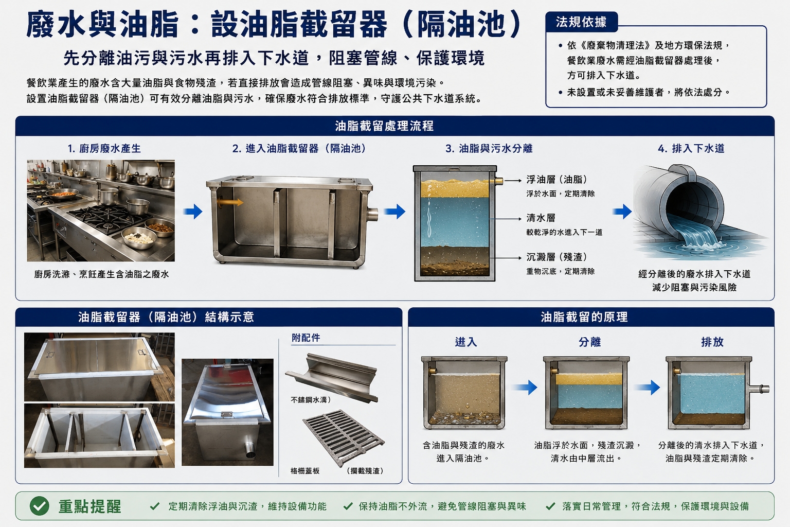 油脂攔截槽